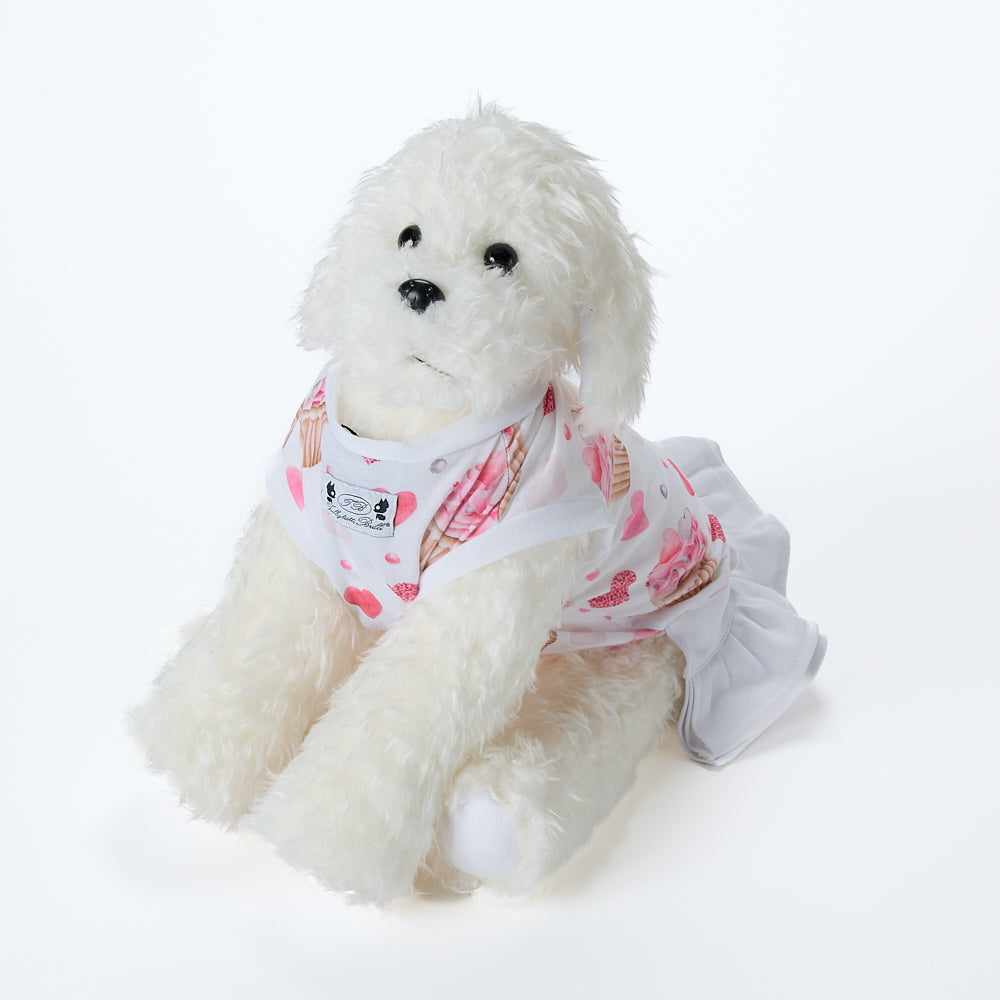 【予約販売:2026春夏新作】CUTE CUPCAKE S.J ROSA VESTITO|犬服|春夏|ドレス