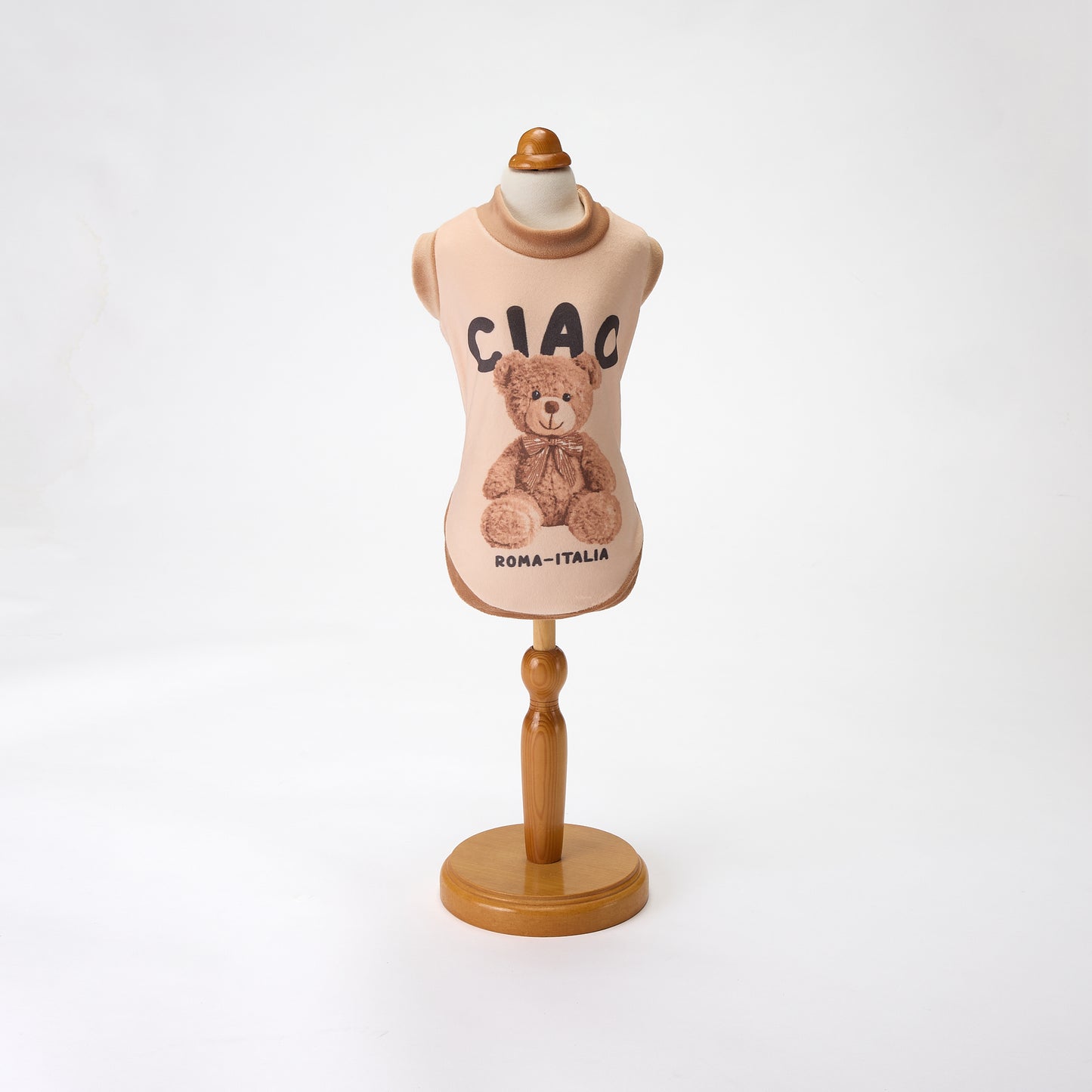 【即納】CIAO BEAR BEIGE|犬服/秋冬/Tシャツ
