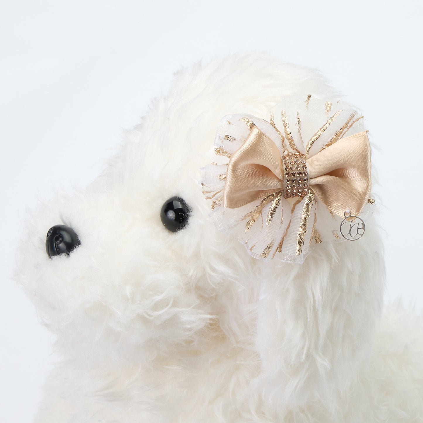 【即納】NAIRA RIBBON ORO 犬服/ヘアアクセサリー/バレッタ
