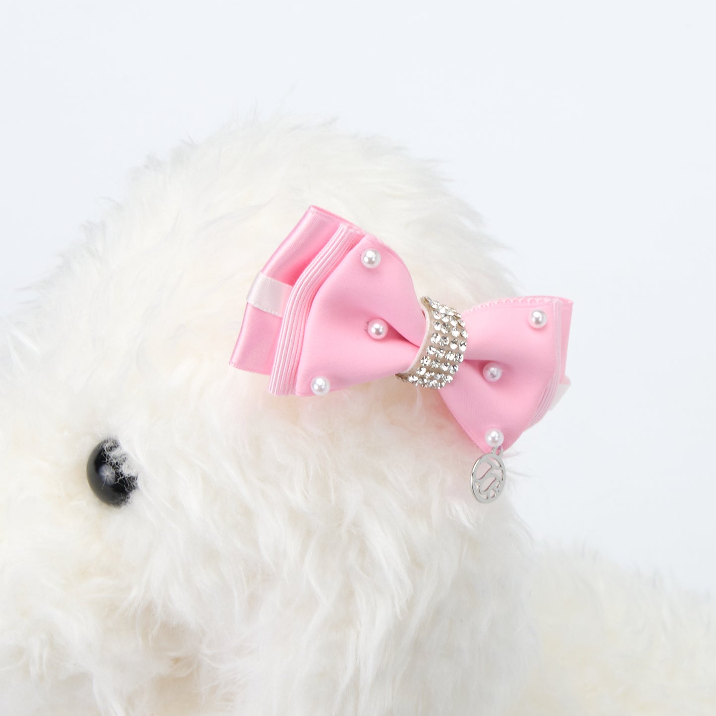 【即納】IDURRE RIBBON ROSA 犬服/ヘアアクセサリー/バレッタ