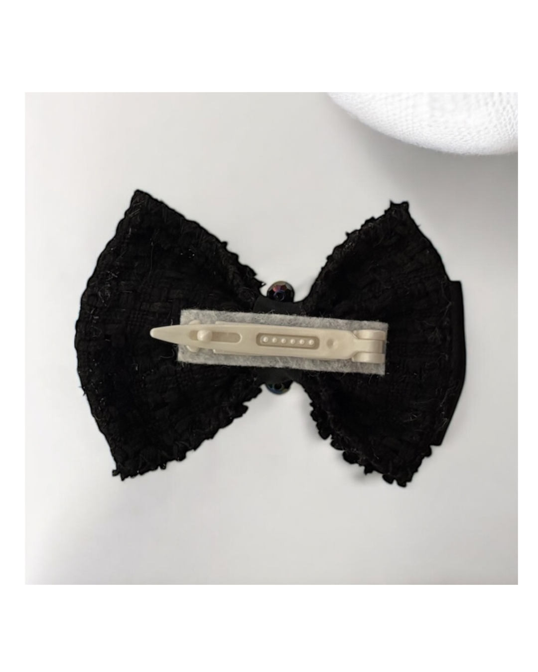 【Lino Cammino】GLINT RIBBON (BLACK) / ヘアリボン 蝶ネクタイ
