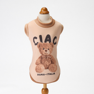 【即納】CIAO BEAR BEIGE|犬服/秋冬/Tシャツ