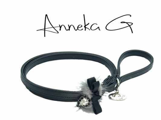 【即納】ANNEKA 02 BLACK G 12mm | 犬服/オールシーズン/リード