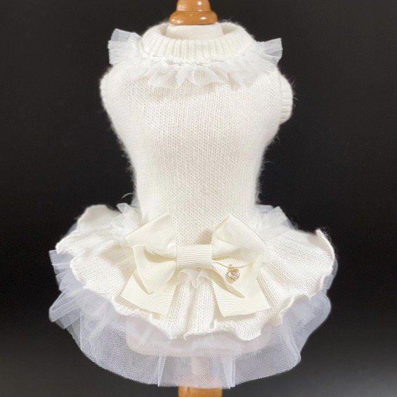 【即納】BELLA S.J. BIANCO | 犬服/秋冬/ドレス