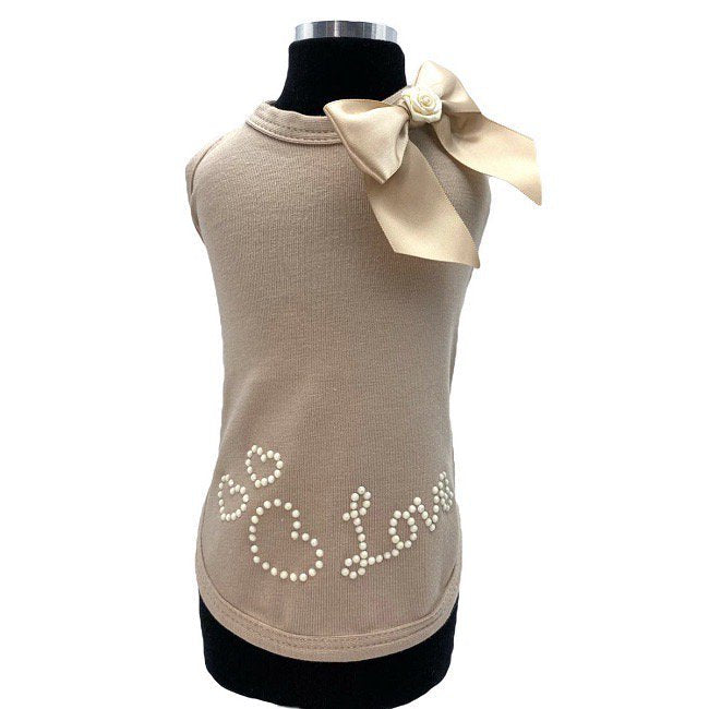 【即納】SARLA Beige | 犬服/春夏/Tシャツ