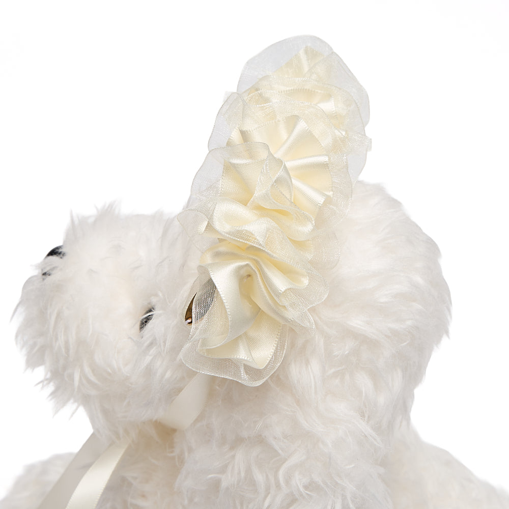 【Lino Cammino新作】Ivory Frill　アイボリーフリル　ヘアアクセサリー／ヘアリボン／チョーカー／犬服