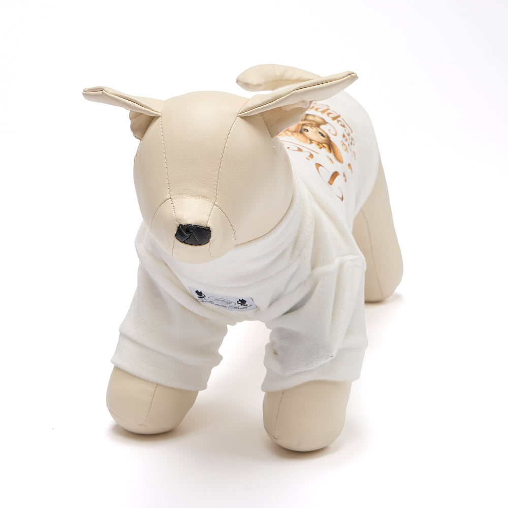 【２０２６秋冬新作】　SCOPPIETTANTE MM BIANCO　Tシャツ／秋冬／犬服