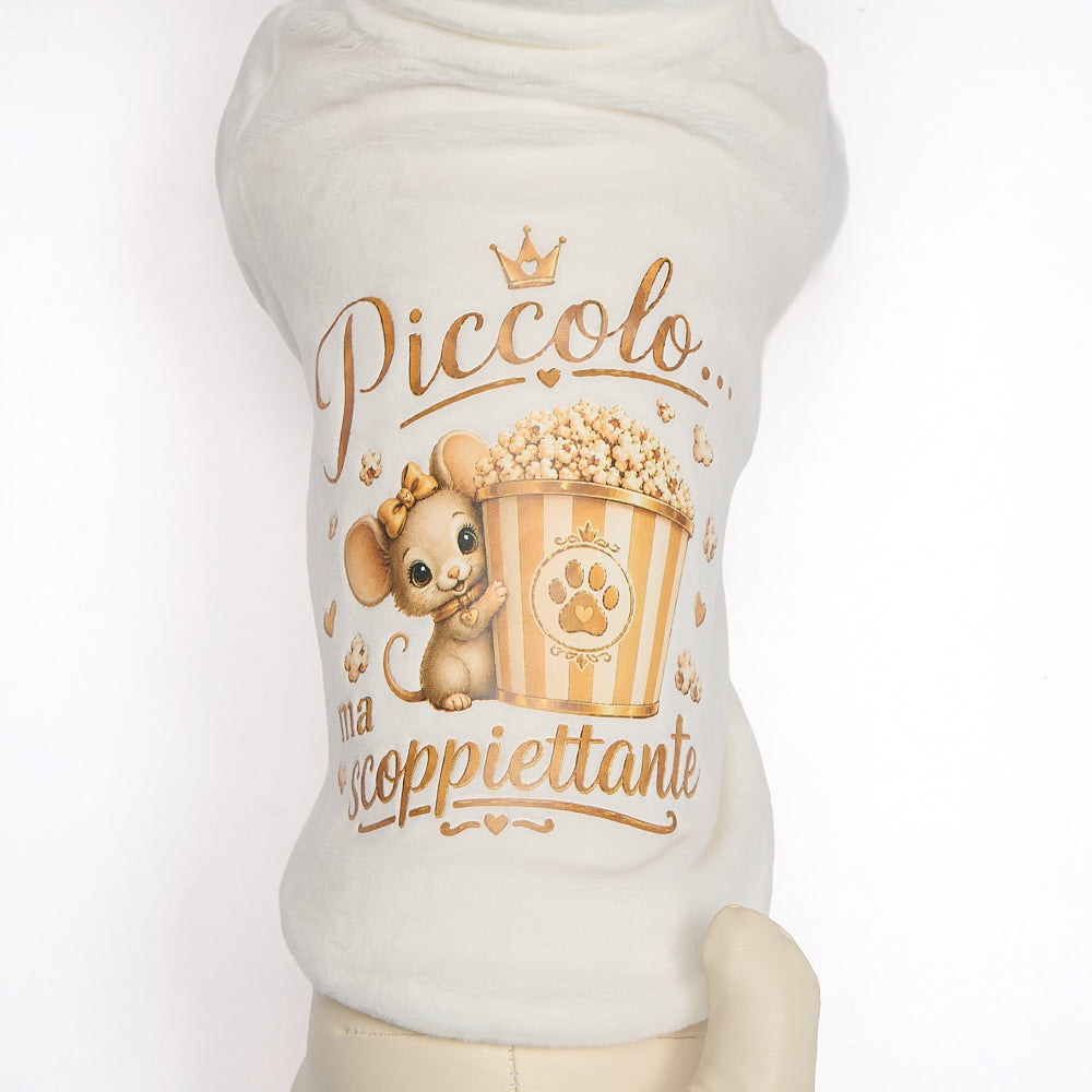 【２０２６秋冬新作】　SCOPPIETTANTE MM BIANCO　Tシャツ／秋冬／犬服