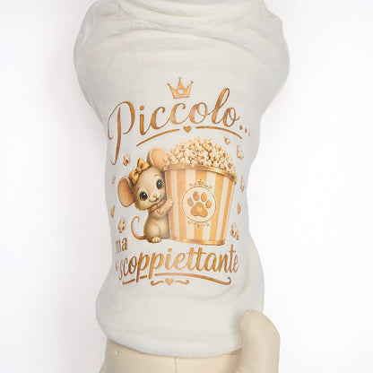 【２０２６秋冬新作】　SCOPPIETTANTE MM BIANCO　Tシャツ／秋冬／犬服