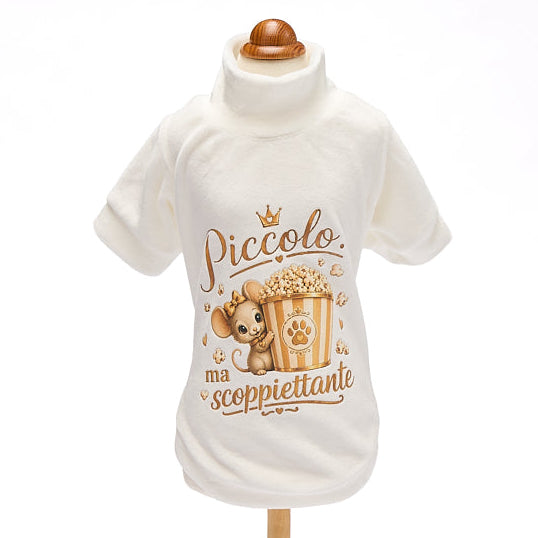 【２０２６秋冬新作】　SCOPPIETTANTE MM BIANCO　Tシャツ／秋冬／犬服