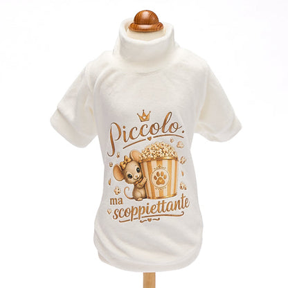 【２０２６秋冬新作】　SCOPPIETTANTE MM BIANCO　Tシャツ／秋冬／犬服