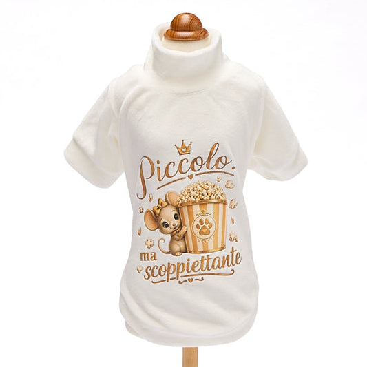 【２０２６秋冬新作】　SCOPPIETTANTE MM BIANCO　Tシャツ／秋冬／犬服