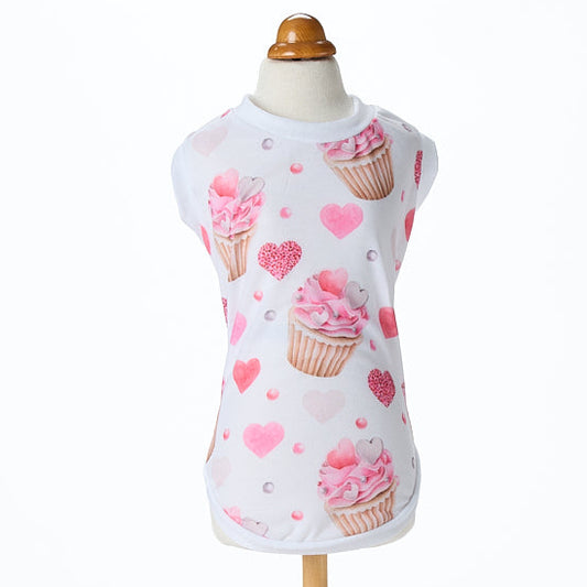 【予約販売：2026春夏新作】CUTE CUPCAKE T-S ROSA｜犬服｜春夏｜Tシャツ