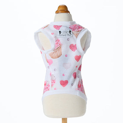 【即納2026春夏新作】CUTE CUPCAKE T-S ROSA｜犬服｜春夏｜Tシャツ