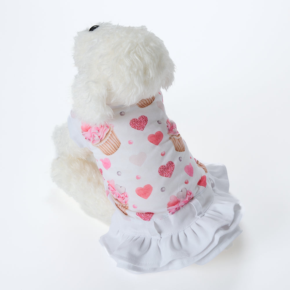 あいちゃん様❤さくら♡ピンク♡4段ティアードキャミソール♡ハンドメイド犬服♡ 即納2026春夏新作】CUTE CUPCAKE S.J ROSA VESTITO｜犬服｜春夏
