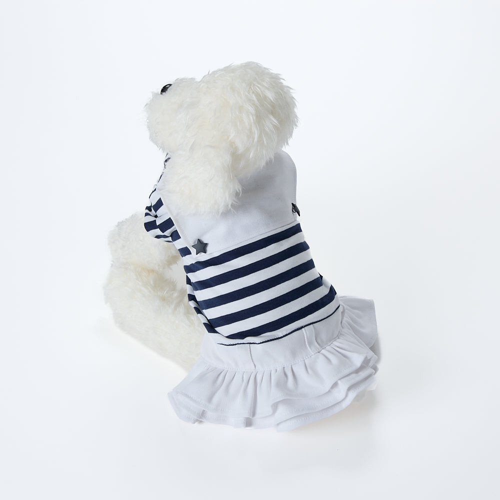 【即納2026春夏新作】SAILOR VESTITO BIANCO｜犬服｜春夏｜ドレス