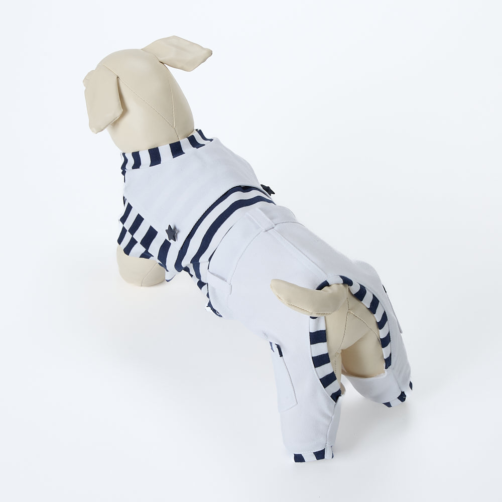 【即納2026春夏新作】SAILOR 4Z BIANCO｜犬服｜春夏｜サロペット