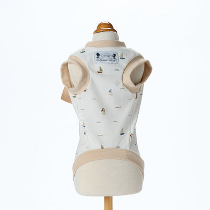 【即納2026春夏新作】NAUTIC T-S BOW BEIGE｜犬服｜春夏｜Tシャツ