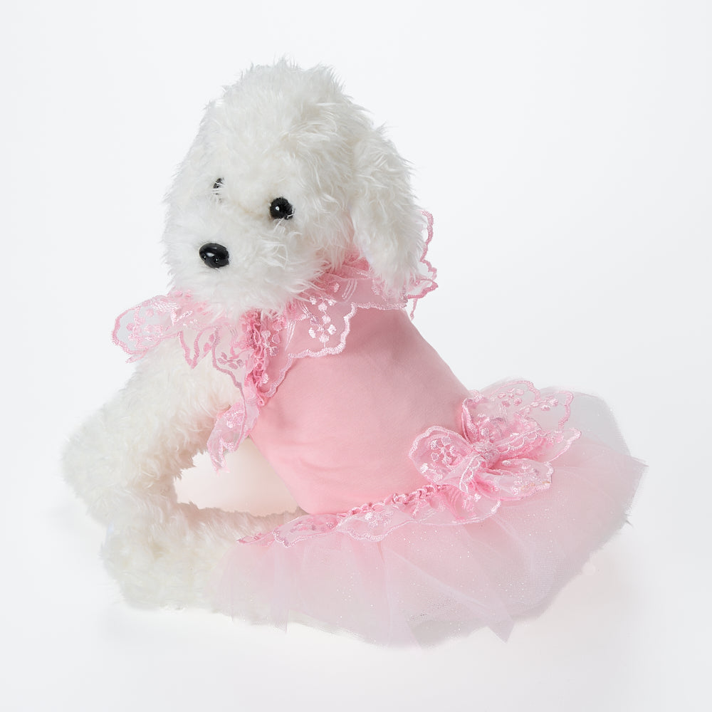 【予約販売：2026春夏新作】MAGDALRNA S.J VESTITO ROSA |犬服｜春夏｜ドレス