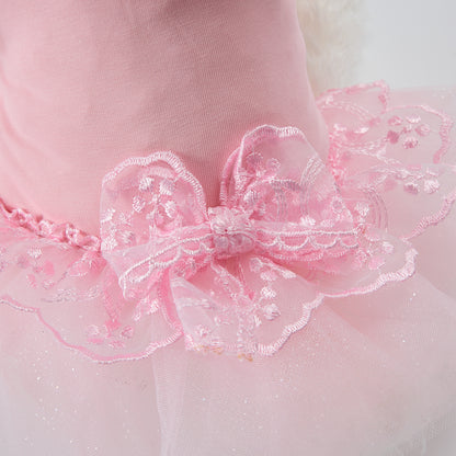 【予約販売：2026春夏新作】MAGDALRNA S.J VESTITO ROSA |犬服｜春夏｜ドレス