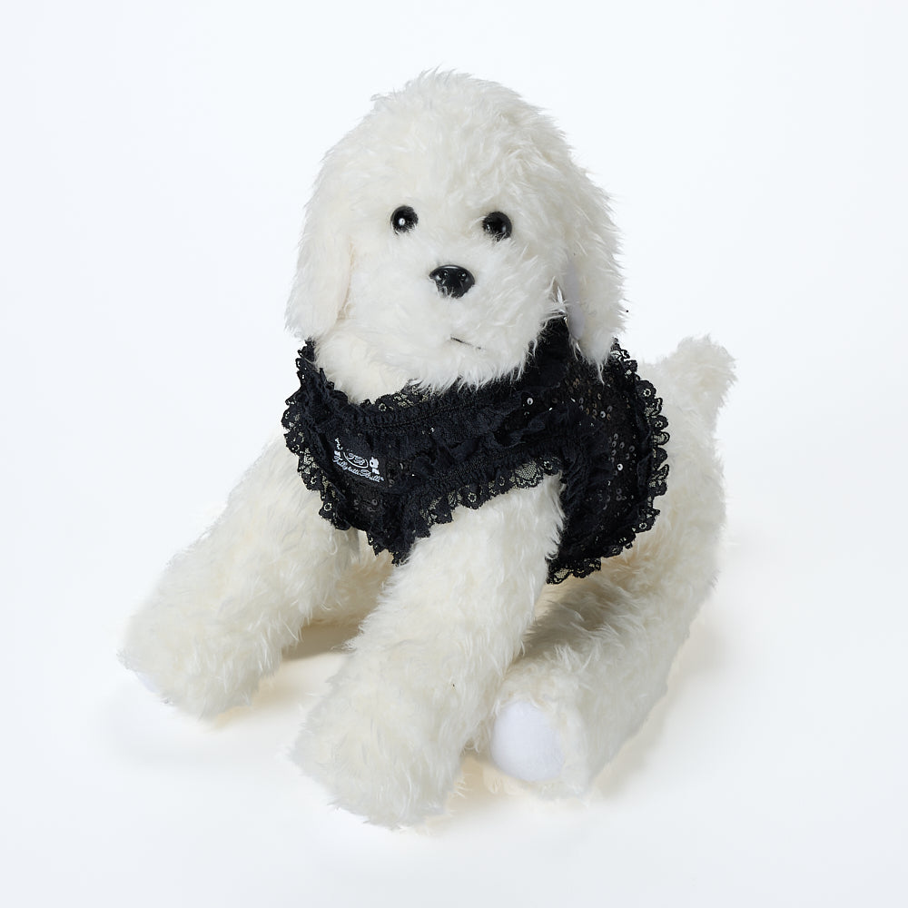【即納2026春夏新作】AQUILINA LACE NERO（BLACK）ハーネス・リードセット ｜犬服｜春夏｜ハーネス｜リード