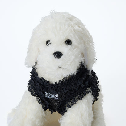 【即納2026春夏新作】AQUILINA LACE NERO（BLACK）ハーネス・リードセット ｜犬服｜春夏｜ハーネス｜リード