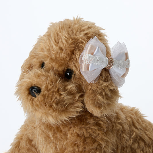 【予約販売：Lino Cammino】Flowerlace Beige　リボン