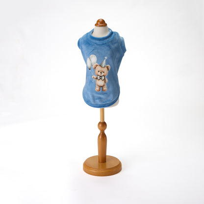 【即納】TEDDY PARTY AZZURRO｜犬服/秋冬/Tシャツ
