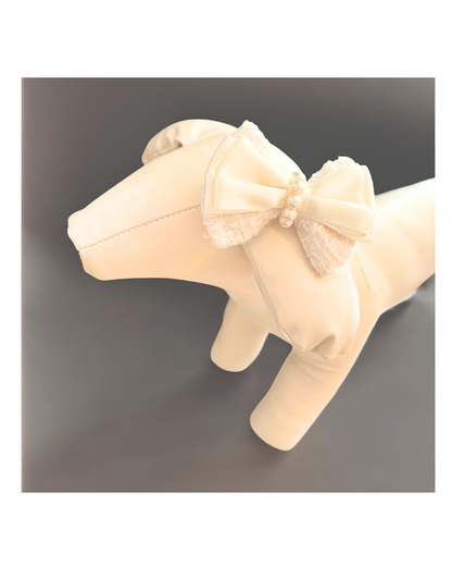 【Lino Cammino】GLINT  RIBBON (IVORY) / ヘアリボン