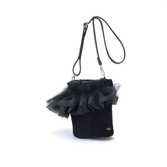 【Lino Cammino】OSAMPO BAG　ショルダーバッグ（BLACK)