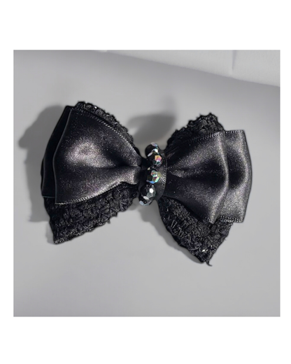 【Lino Cammino】GLINT  RIBBON （BLACK） / ヘアリボン 蝶ネクタイ