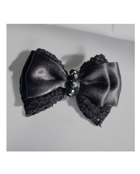 【Lino Cammino】GLINT  RIBBON （BLACK） / ヘアリボン 蝶ネクタイ