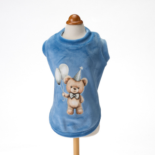 【即納】TEDDY PARTY AZZURRO｜犬服/秋冬/Tシャツ