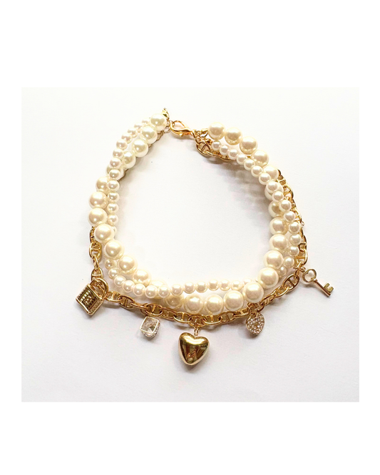 【LinoCammino】LUCE  NECKLACE / パール＆チャームネックレス