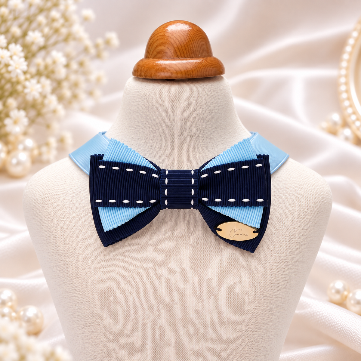 【Lino Cammino新作】Azur Stitch Tie　アズールステッチタイ
