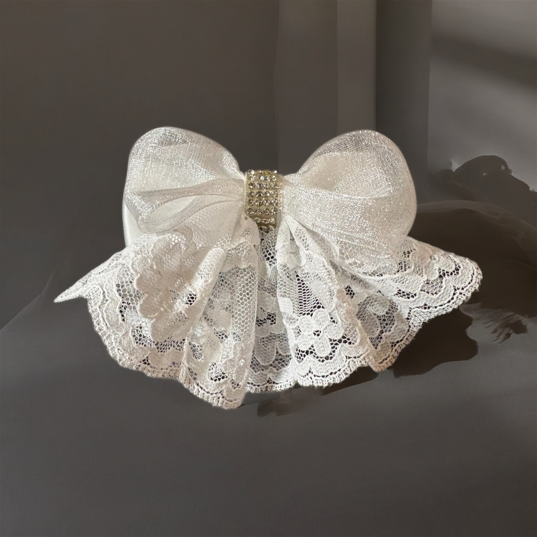 【LinoCammino】Bianca Bianco　リボン／ヘアアクセサリー／ヘアリボン／ヘッドアクセサリー