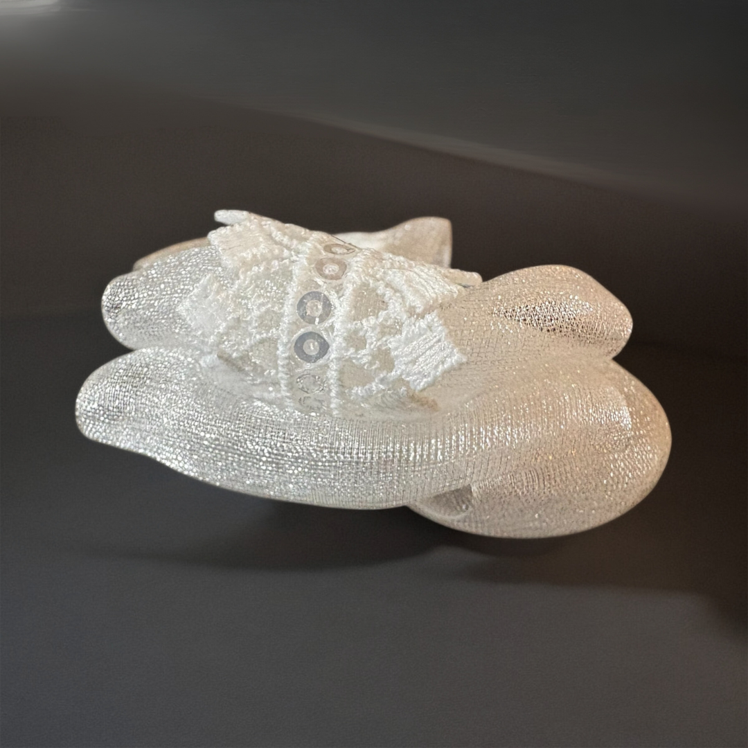 【LinoCammino】Prillino Bianco　リボン／ヘアアクセサリー／ヘアリボン／ヘッドアクセサリー