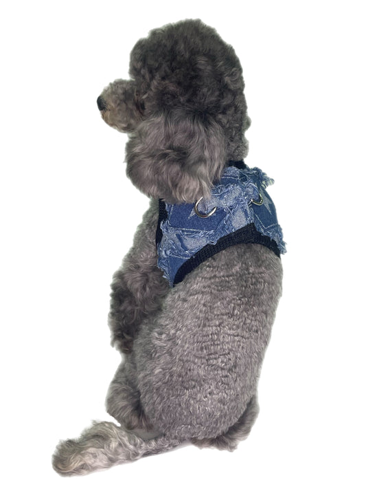 【２０２５春夏新作コレクション】MACARIO HARNESS JEANS｜犬服/春夏/ハーネス